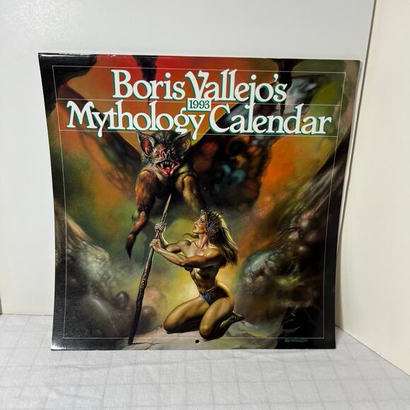 1993 Boris Vallejo Mythology Calendar - Unused same dates again in 2027 /38 - Picture 3 of 16